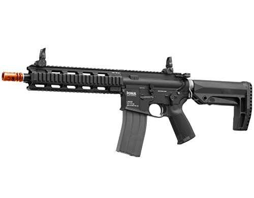 KWA Airsoft Rifle LM4D Full Metal, Full Auto Gas Blowback Rifle with Realistic Trigger Pull, Tool-Less Rotary Hop-up, Ambidextrous Controls