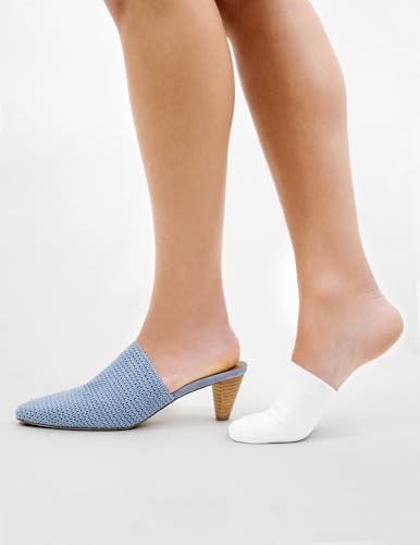 HUE Women's Cotton Toe Topper Hidden Toe Cap Liner Socks 3 Pair Pack4