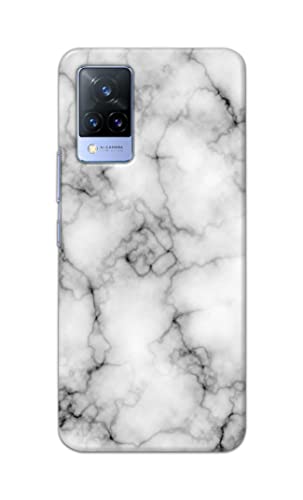 Image of Light White Marble Texture Natural Pattern Hard Back Case Cover for Vivo V21 (5G) Back Cover -(J5) VNS2230