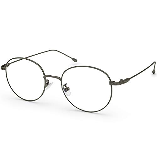 Livho Blue Light Blocking Glasses, Anti Glare UV Filter Retro Round Ultra Lightweight