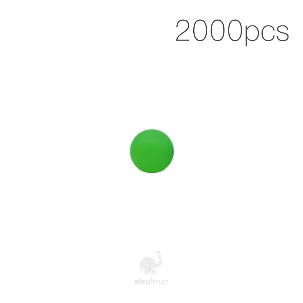 10mm Polypropylene (PP) Solid Plastic Bearing Balls Custom Made in Color (10mm, Green, 2000)