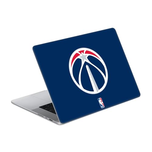 Autocollant NBA Washington Wizards bleu marine au bureau avec votre ordinateur MacBook Pro 16 A2485