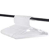 Tosnail 40 Pack White Plastic Children's Hangers - Great for Laundry or Closet - 11.75