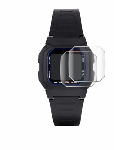 brotect 3D Curved Screen Protector for Casio W-800H-1AVES (2 Pack) - Full Screen Coverage