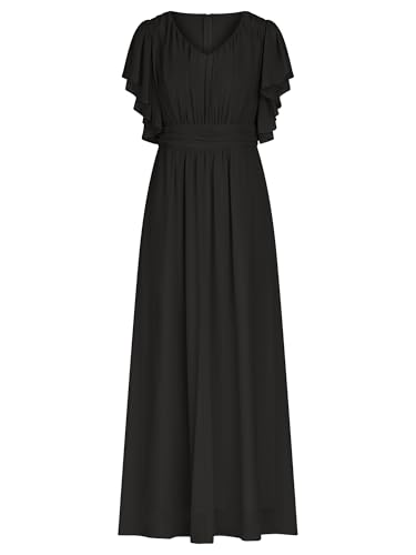 Robe de soirée APART Fashion longue en mousseline premium de qualité couture