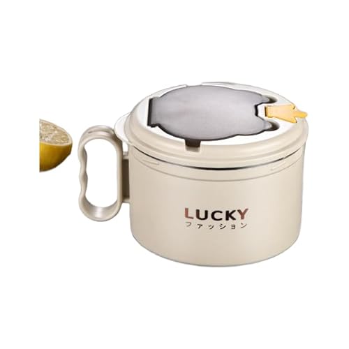 YukiSora 304�X�e�����X�ٓ��� ��e�� �J�o�[�t�� �����`�{�E�� �T���_�E�X�[�v�E�p�X�^�ɂ� �V�F���t�t�� ����Ŏ����₷�� �傫�� �����`�{�E�� 1.25L ��/�J�t�F�u���E��