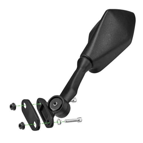 Espejos de manillar para moto Ninja 250 con cristal antirreflejo angular 3