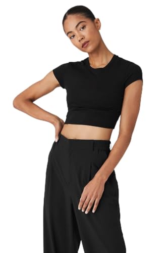 Alo Yoga Women's Alosoft Crop Finesse Tee