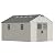 Devoko 10x14 FT Plastic Storage Shed with Floor, Resin Tool Garden Shed with Windows & Lockable Door, Outside Large Storage Shed for Patio Backyard Lawn, Beige