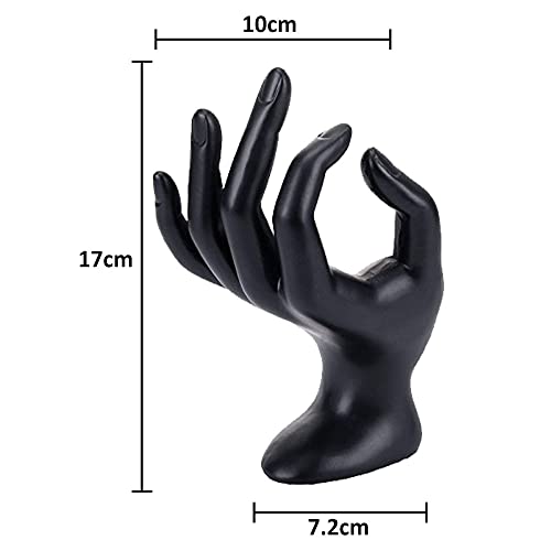 Image of SYGA Ring Holder Hand Shape Plastic Jwellery Stand