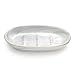 Luxspire Soap Dish Holder, Ceramic Marble Soap Tray Bar Soap Holder with Gold Trim, Oval Sponge Case Box Hand Soap Plate Container for Bathroom Vanity Shower Kitchen Sink Easy Cleaning, Marble White -  P723314101781