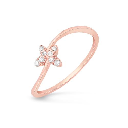 Image of Malabar Gold & Diamonds 18k (750) BIS hallmark Rose Gold Ring for Women, Casual Ring
