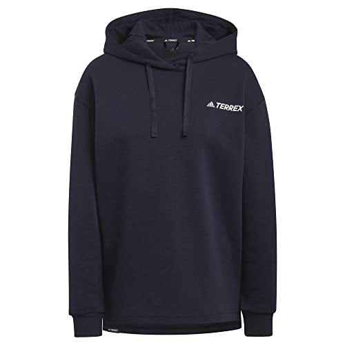 Adidas Womens Hooded Sweat W Tx Logo Hoody, Legend Ink, HE1753, S