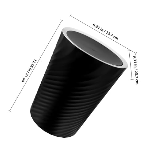 Poubelle plastique avec couvercle anti-odeur et grosse capacité 10l
