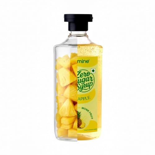 Image of Carmine Zero Suger Classic Pineapple Syrup - 330g | New & Improved Recipe | Sweetened with Pure Monk Fruit | Natural, Plant-Based Sweetener | No Added Sugar or Artificial Ingredients
