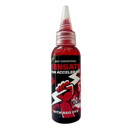 Fjuka 50ml Red Sensate Fish Accelerant Bait Dye| Instant bait boost| Colours + attracts fast