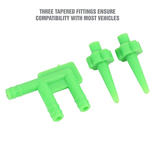 Oemtools 25036 Bleed-O-Matic One-Man Brake Bleeder Kit, Featuring An Opaque Brake Bleed Bottle W/ Transparent Hoses And Tapered Fittings, No Mess Brake Fluid Bleeding (Packaging May Vary) #TOP4