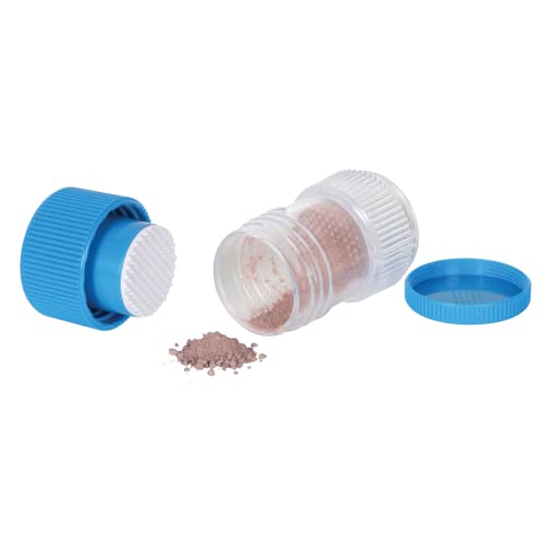 Image of Ezy Dose Pill Crusher, Storage Compartment, Removable Drinking Cup, Blue | Crushes Pills, Vitamins, and Tablets, Portable Design, Designed for Travel, BPA Free
