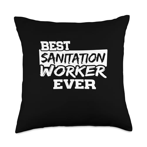 Best Sanitation Worker Garbage Collector Throw Pillow