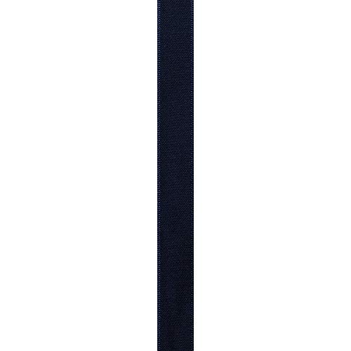 Image of Berwick Offray 067857 5 /8 inch Wide Single Face Satin Ribbon, Navy Blue, 6 Yds (Pack of 2)