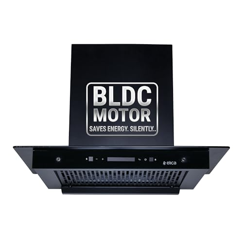 Image of Elica 60cm 1500 m3 /hr BLDC Filterless Autoclean Kitchen Chimney | 15 Years Motor and 5 Years Comprehensive Warranty | FLAT FL 600 BLDC HAC LTW MS NERO | Black | 9 Speed Touch Control + Motion Sensor