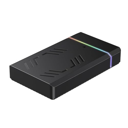 Image of CARECASE 2 in 1 USB Type C to USB External Hard Drive Casing for 2.5″ & 3.5″ Sata Hard Drives Dual 2.5 inch and 3.5 inch HDD Enclosure Case.(ABC)(k)
