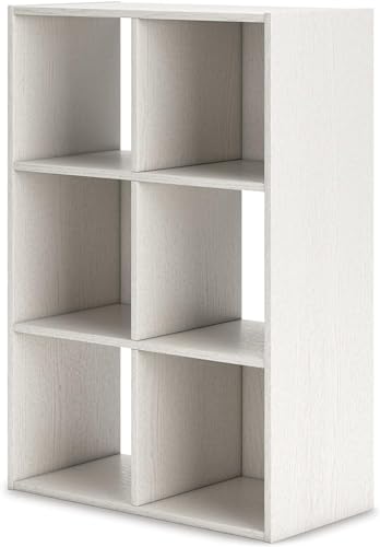 Image of Oakcraft Multipurpose Single Cube Storage Organizer Unit Bed Side Table Type Rack DIY Shelf Cabinet Space Saver (6-Cube, White)