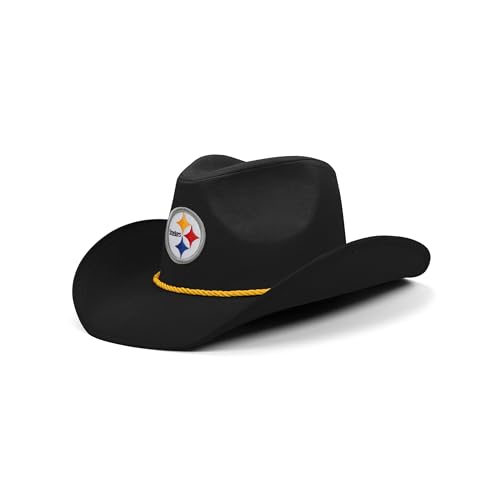 FOCO Pittsburgh Steelers NFL Black Cowboy Hat