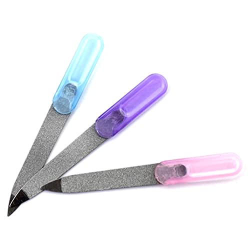Luxxii (8 Pack) 3.5 Inch Stainless Steel Metal Nail File For Fingernails, Toenails, Scraping, Strengthening, Finger Manicure File #TOP5