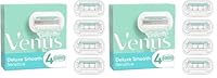Gillette Venus Deluxe Smooth Sensitive Women's Razor Blade Refills, 4 Count (Pack of 2)