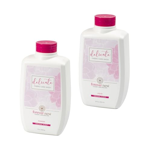 FOREVER NEW (2 pk) Delicate Liquid Laundry Detergent (32 Fl Oz) + Powder Detergent (32 Fl Oz) Combo (64 Fl Oz Total)
