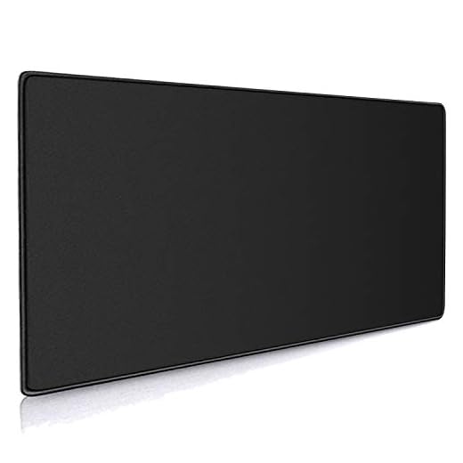 Cmhoo XXL Professional Large Mouse Pad & Computer Game Mouse Mat (35.4x15.7x0.12IN, 90x40 Black)