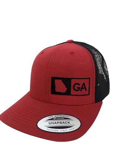 Trucker Hat-Georgia (Red/Black)