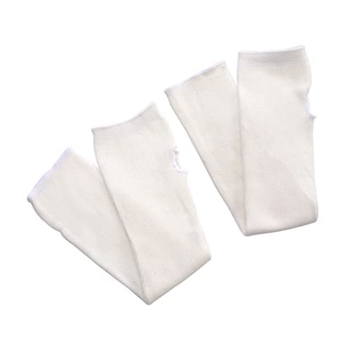 Ipetboom 2 Pack Winter Arm Sleeves Cozy Knitted Forearm Covers for Men Women Warm Sleeves for Cycling