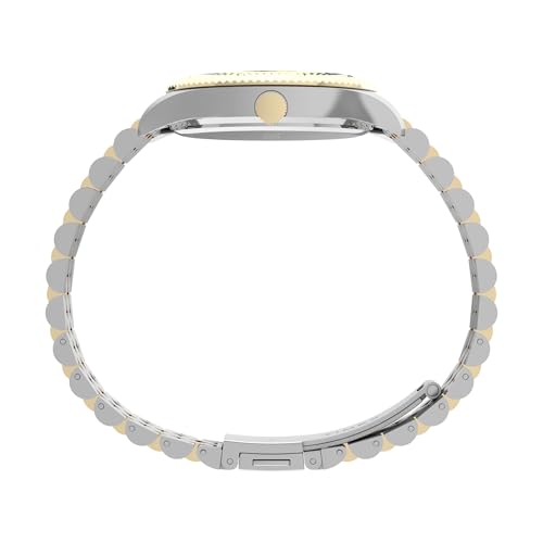 Image of TIMEX Trend Analog Watch for Women with Green Round Dial & Multicolor Stainless Steel Bracelet Band Water Resistant Women's Wrist Watches - TW2W87400UJ
