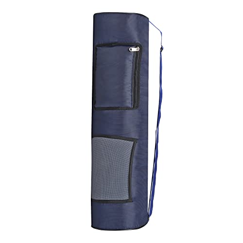 Image of Prarabdh Yoga Mat Bag Cover only with Pocket & Mobile Pouch Large Size for Women Mens (Navy Blue)