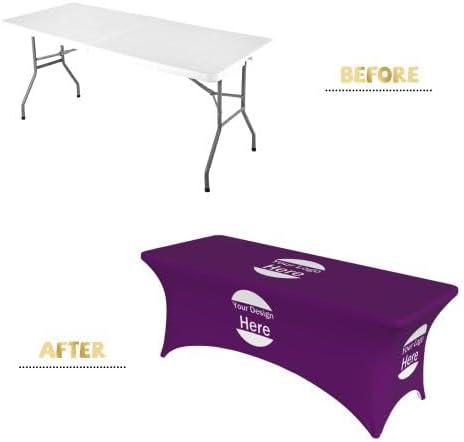 Miniatura 4 de Mantel personalizado de 6 pies, mantel personalizado para eventos de ferias, cumpleaños, boda, aniversario, feria, mantel personalizado (color 1, 6