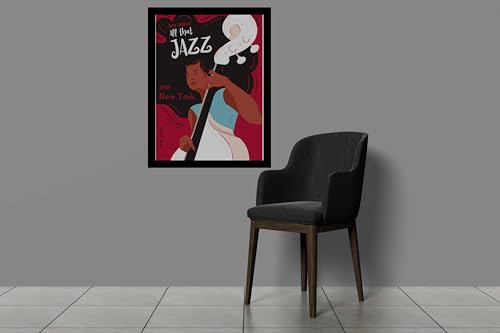 Image of BLINKART All That Jazz 1983 New York Wall Art Painting Print Design | Aesthetic Wall Decor Photo Artwork Frame Decoration Hanging Home Bedroom Living Room Office Wall Decor | T009 | 13x10 Inches