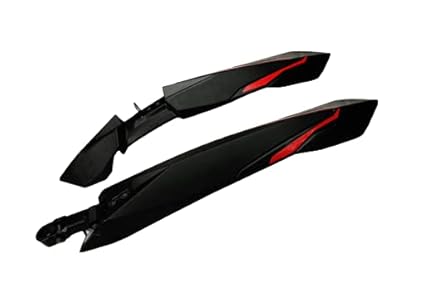Shrenik Cycle Mudguard Compatible 26, 27.5, 29 Inch Bicycle Fender Front Rear Set Senior Standard Size Reflective Tape Red Color