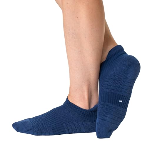 Image of Viasox Ankle Compression Socks for Women & Men, 14 mmHg Support Improves Circulation, Extra Cushioned
