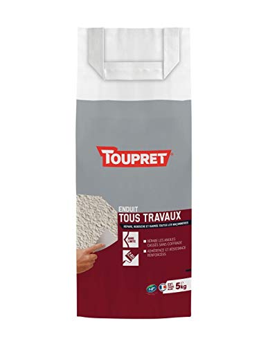 Toupret Tous Travaux Poudre rénover une façade abîmée enduit extérieur 5 Kg