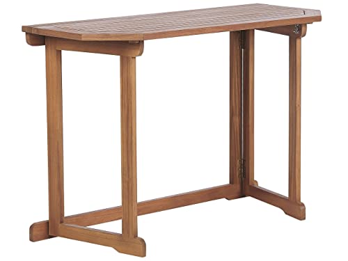 Balkontisch Akazienholz hellbraun 110 x 47 cm klappbar Landhausstil Treia