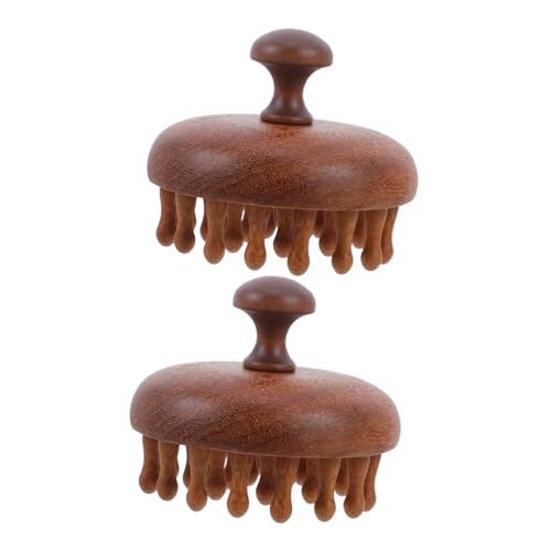 FOMIYES 2pcs Wooden Massage Body Scalp Trigger Point Massage Tool Meridians Massager Massager for Body Brown