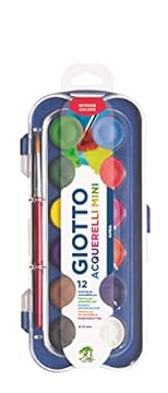 Fila Giotto Box 12 Acquerelli Mini, Assortiti, unità (Confezione da 1)