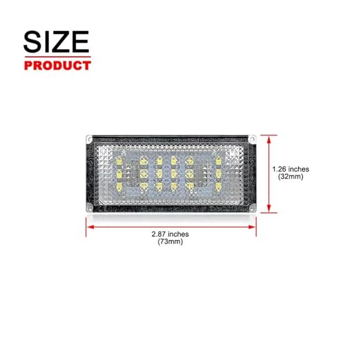 Luz LED matrícula E46 M3 Coupé 2005 lámpara impermeable de coche 3