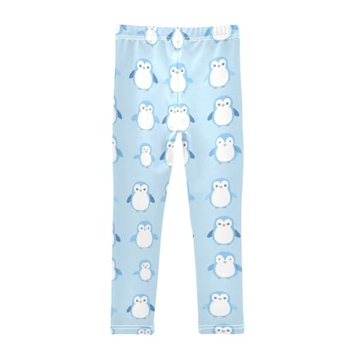 Lovely Penguin Cartoon Girls Casual Leggings for Kids Printed Long Pant Bottoms Stretch and Soft2