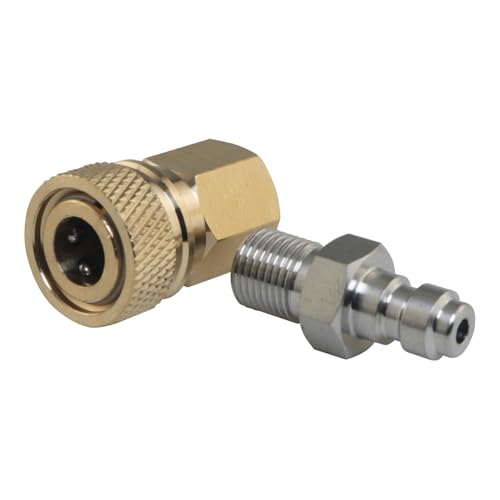 YHXiXi 2PCS 1/8 NPT Œ˂RlN^[ tbV[t NCbNRlNgGA|vJbvOvOA_v^[ GARvbT[ɍœK