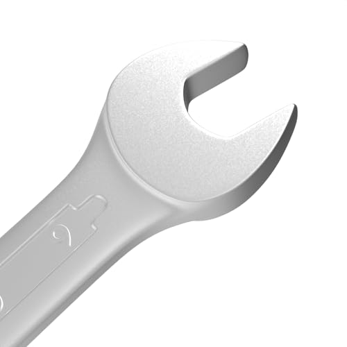 Image of Groz Combination Spanner 6 mm, Length 100 mm | DIN 3113 Standards | Chrome Vanadium, Matt Satin Chrome Combination Wrench Tool | CSP /DIN /6G
