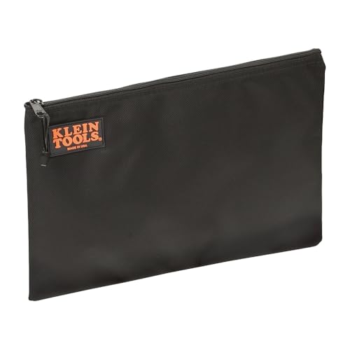 Klein Tools 5236 Cordura Ballistic Nylon Contractor's Zipper Portfolio, Black