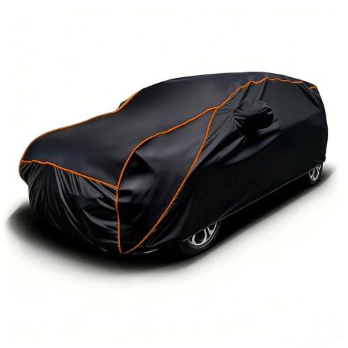 Funda Coche Antigranizo para Alfa Romeo 105/115 1965-1977(Coupe),Cubre Coches Exterior Impermeable Transpirable Antipolvo Anti-UV, para Coche con Tira Reflectante para Sedán,Negro
